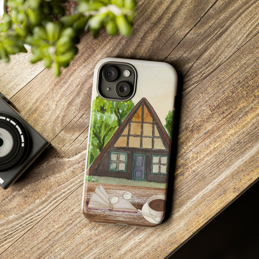A-Frame Lover iPhone Tough Case, Option to Personalized Phone Case, A-Frame Phone Case, Birthday Gift, Camping Gift, Customized Phone Case