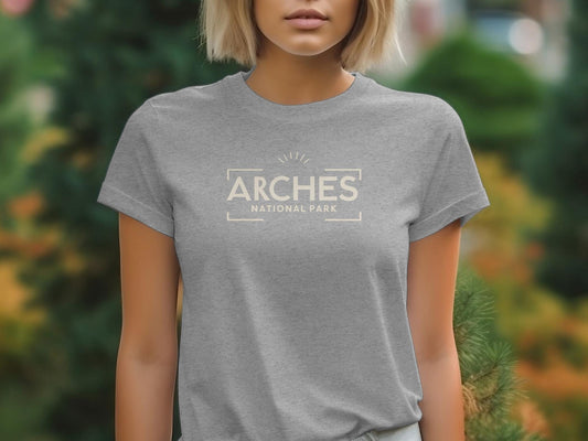 Arches National Park T-Shirt, Vintage Travel Tee, Adventure Outdoor Shirt, Unisex Graphic Tee, Nature Hiking Camping Gift Idea
