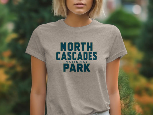 Boho North Cascades Nat'l Park Graphic Tee, Outdoor Adventure Shirt, Nature Explorer T-Shirt,  Mountain Apparel, Hiking Casual Wear