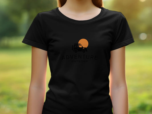 Adventure Outdoor Sunset Jeep Graphic T-Shirt, Unisex Cotton Tee, Gift for Jeep Lovers, Casual Wear
