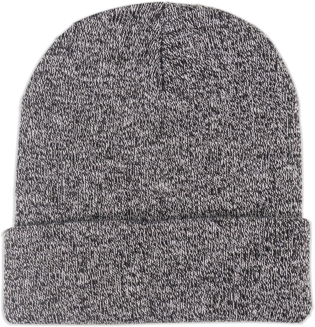 Soft Winter Knit Beanie Hats for Men and Women - Pack of 2