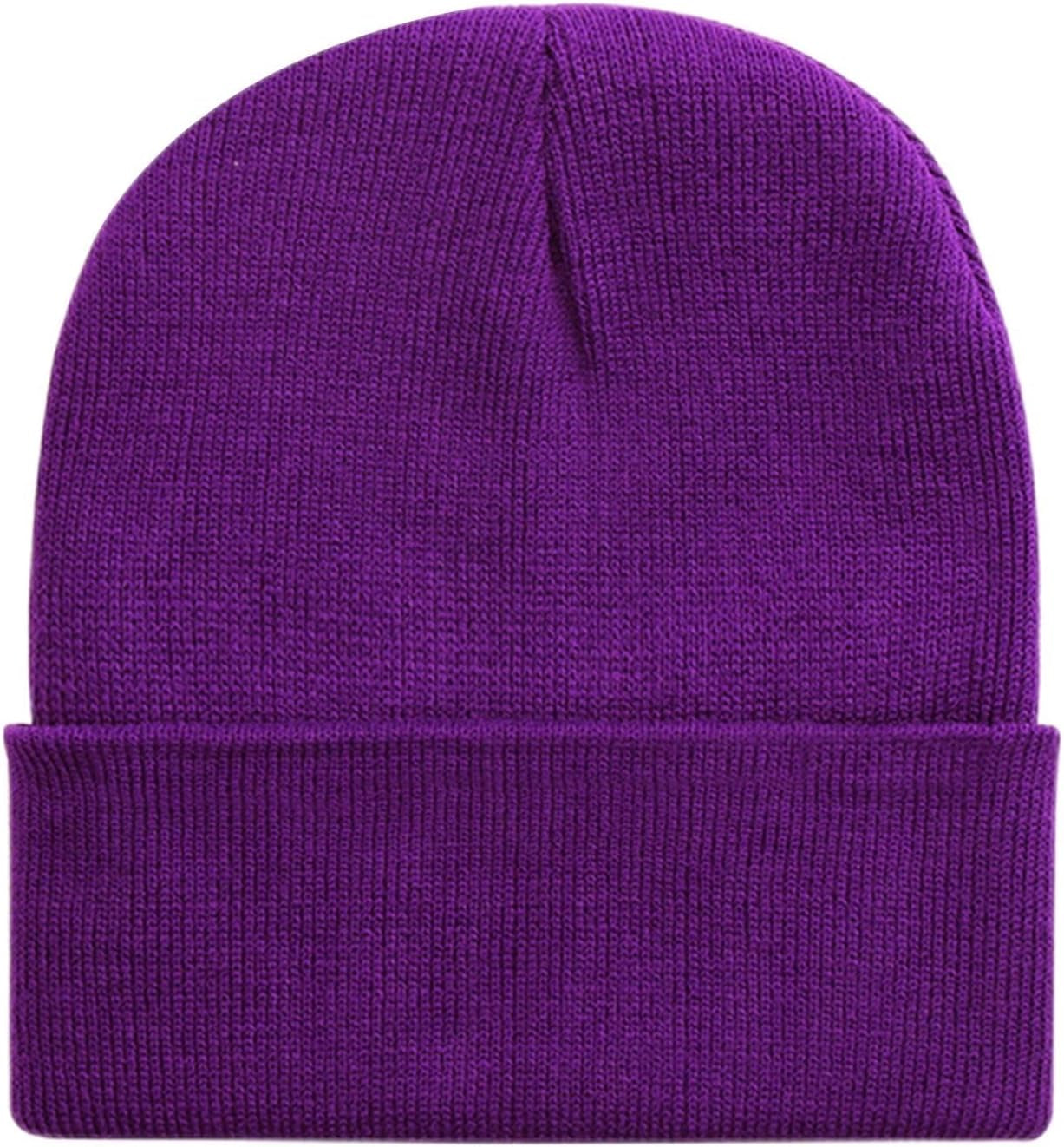 Soft Winter Knit Beanie Hats for Men and Women - Pack of 2